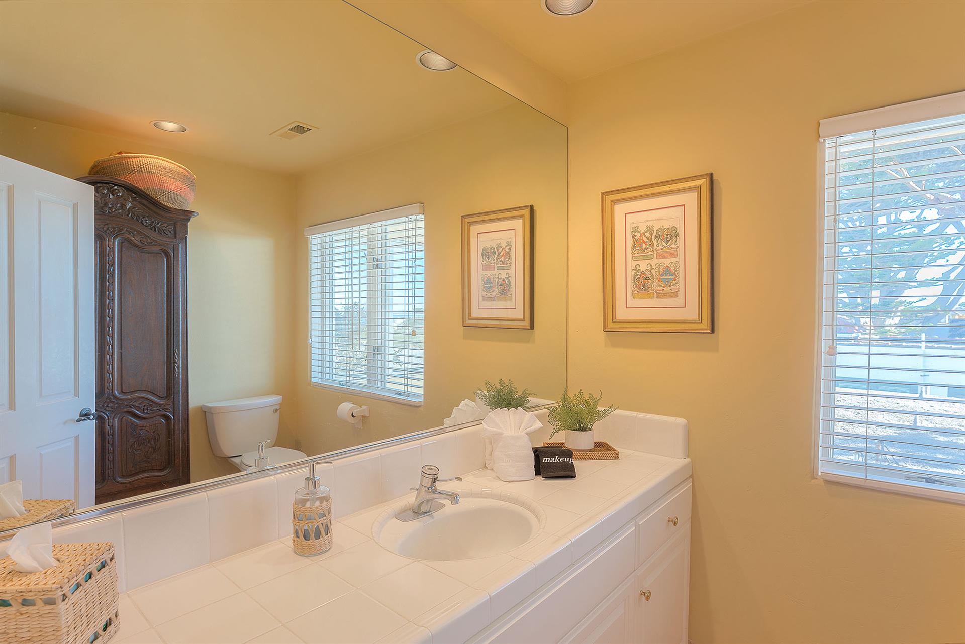 Third Floor Powder Room Near Living Areas