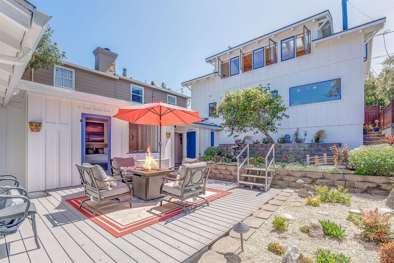 Backyard with a Fire Pit