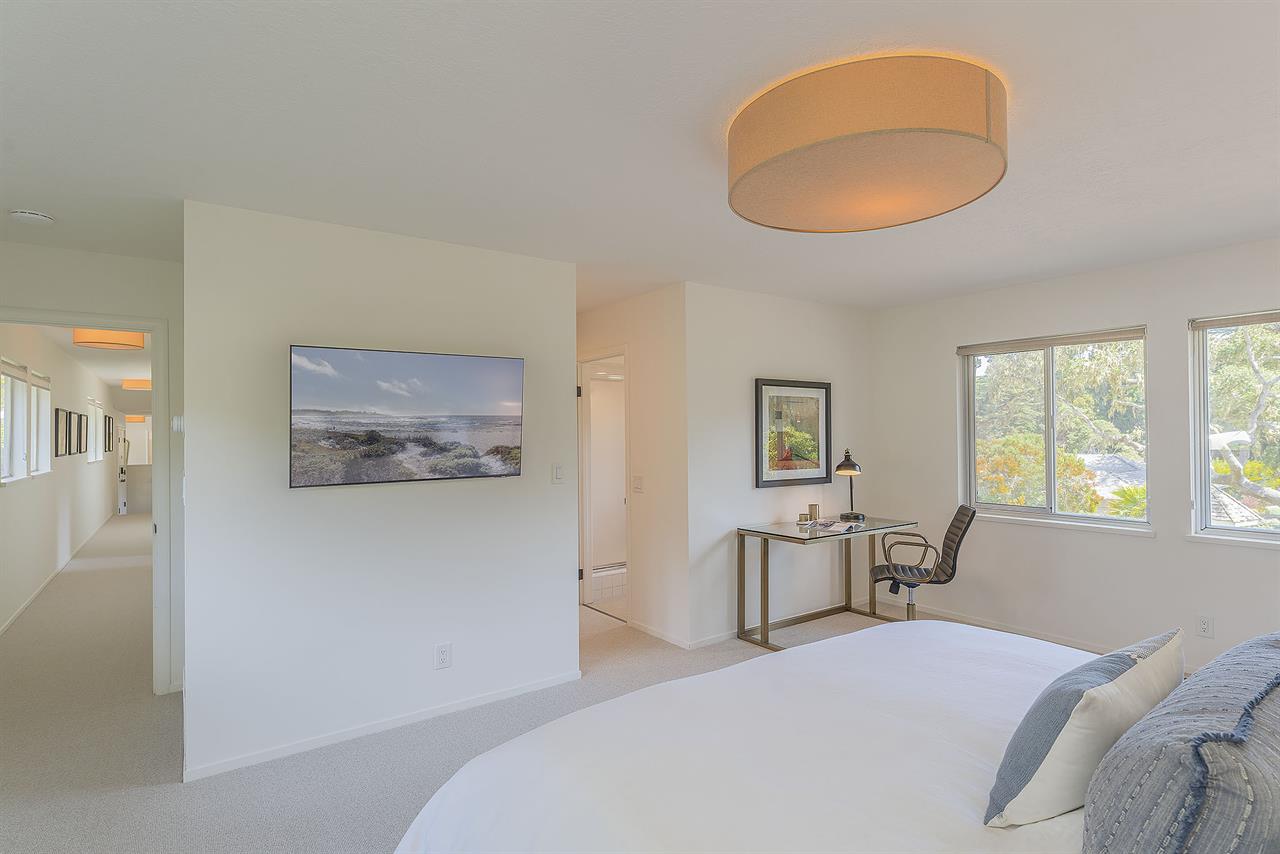 Bedroom 1  King Bed, Desk, HDTV, EnSuite Bath with Shower