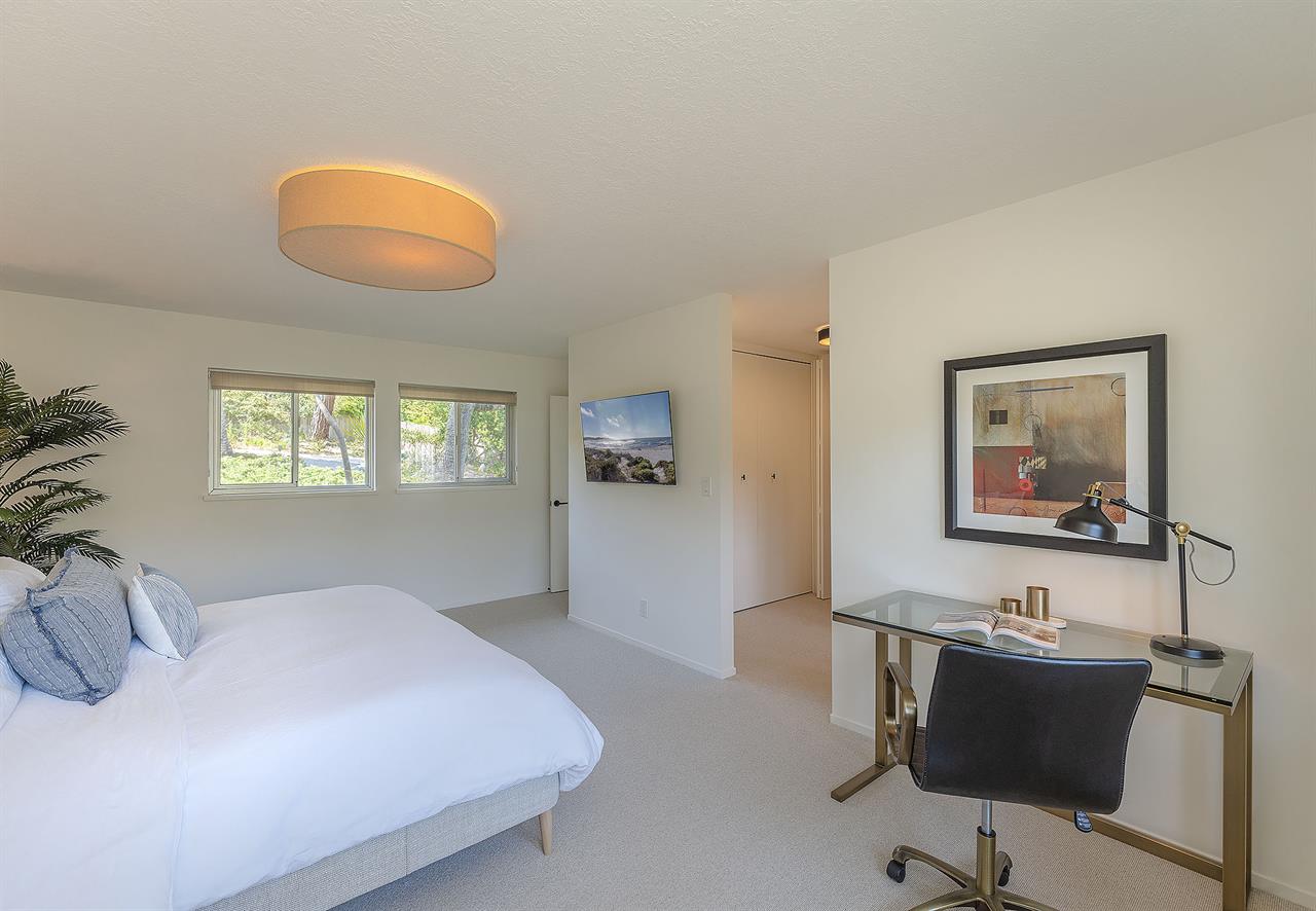 Bedroom 1  King Bed, Desk, HDTV, En Suite Bath with Shower