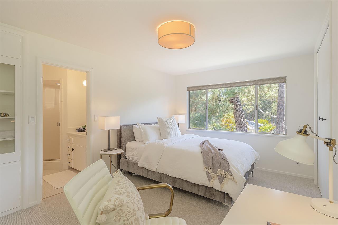 Bedroom 3  Queen Bed, Desk, En Suite Bath with a Shower