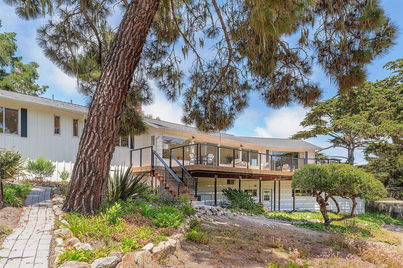 Back of the Home Showing the Spacious Deck