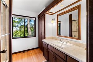 Full Hall Bathroom with ShowerOverTub Combination