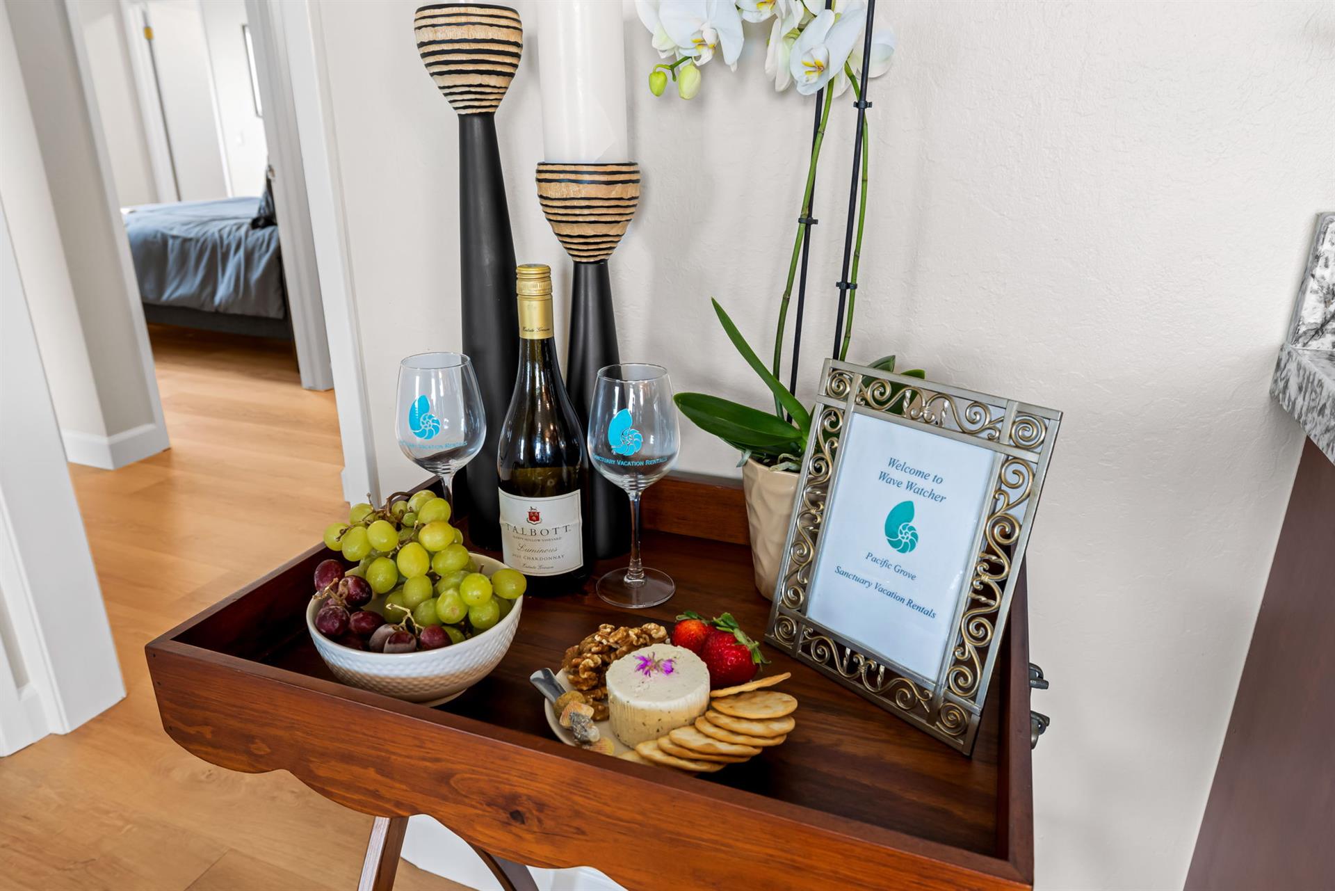 Wine and Cheese to Welcome You