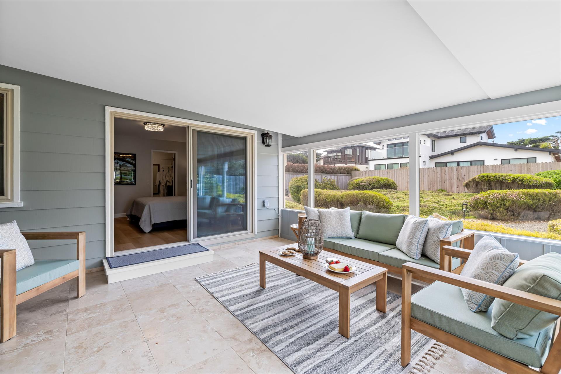 Spacious Sun Room  Family Room Opens to the Master Suite