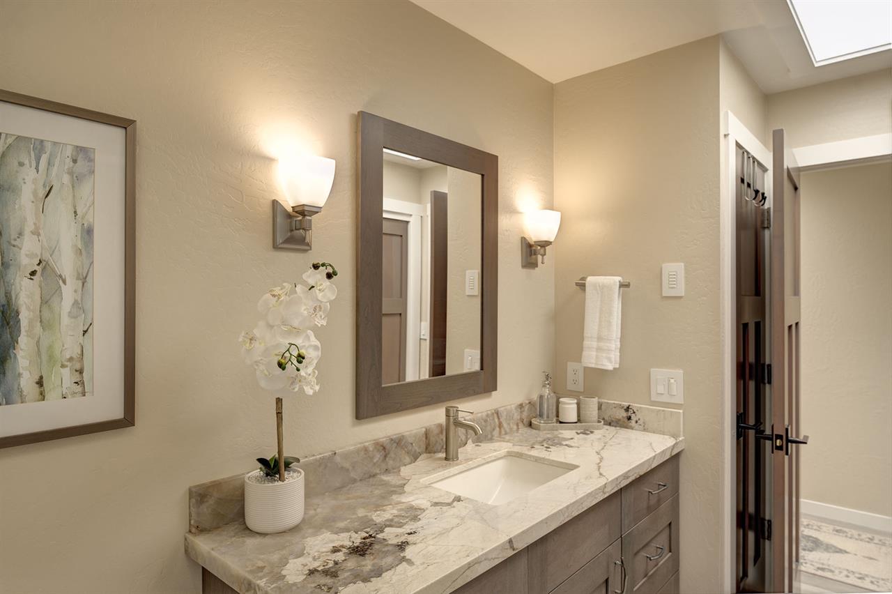 Hall Bath with a ShowerOverTub for Bedroom 2 and Guests