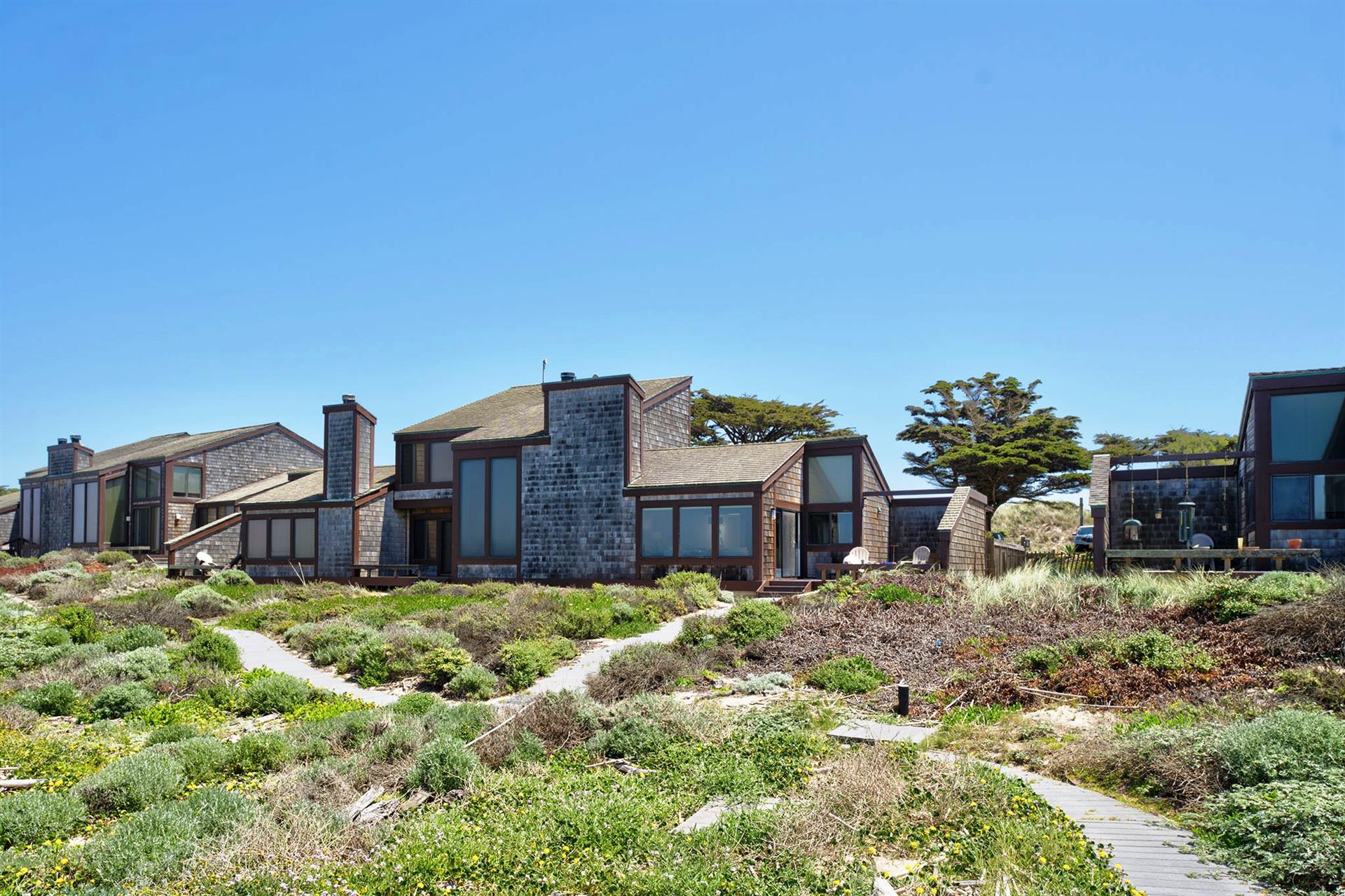 The Back of the Condo Facing the Ocean and Beach