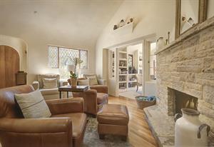 Living Room with a Gas Fireplace