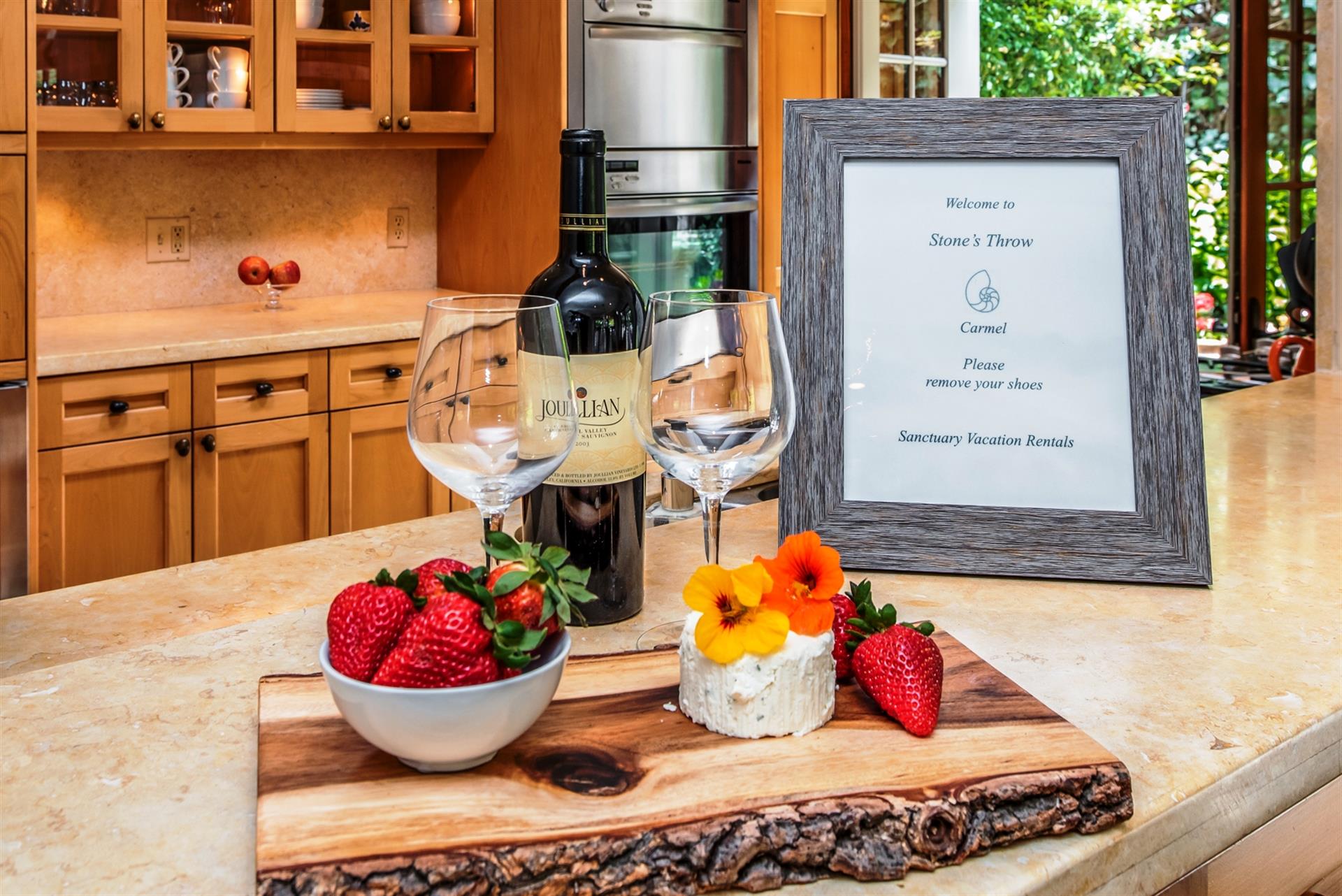 Wine and Cheese to Welcome You