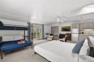 Bedroom 4  King Bed, FullTwin Bunk, TV and Kitchenette
