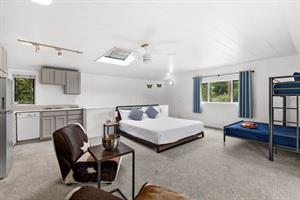 Bedroom 4  King Bed, FullTwin Bunk, TV and Kitchenette