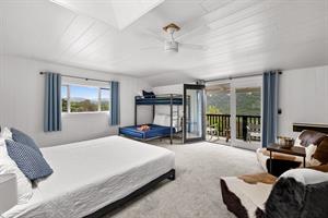 Bedroom 4  King Bed, FullTwin Bunk, Private View Balcony