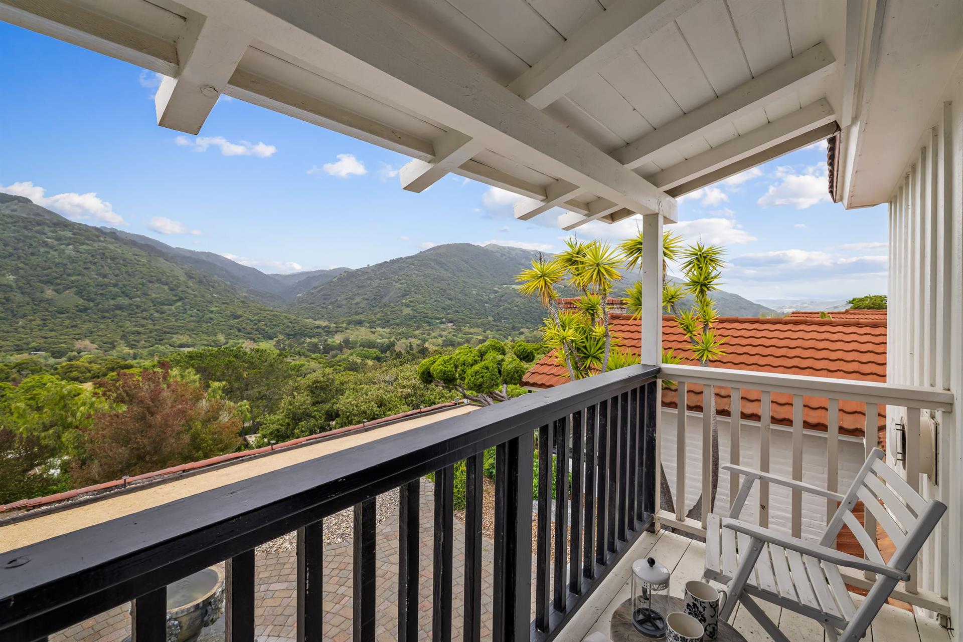 Bedroom 4 has a Private Balcony with Wonderful Views