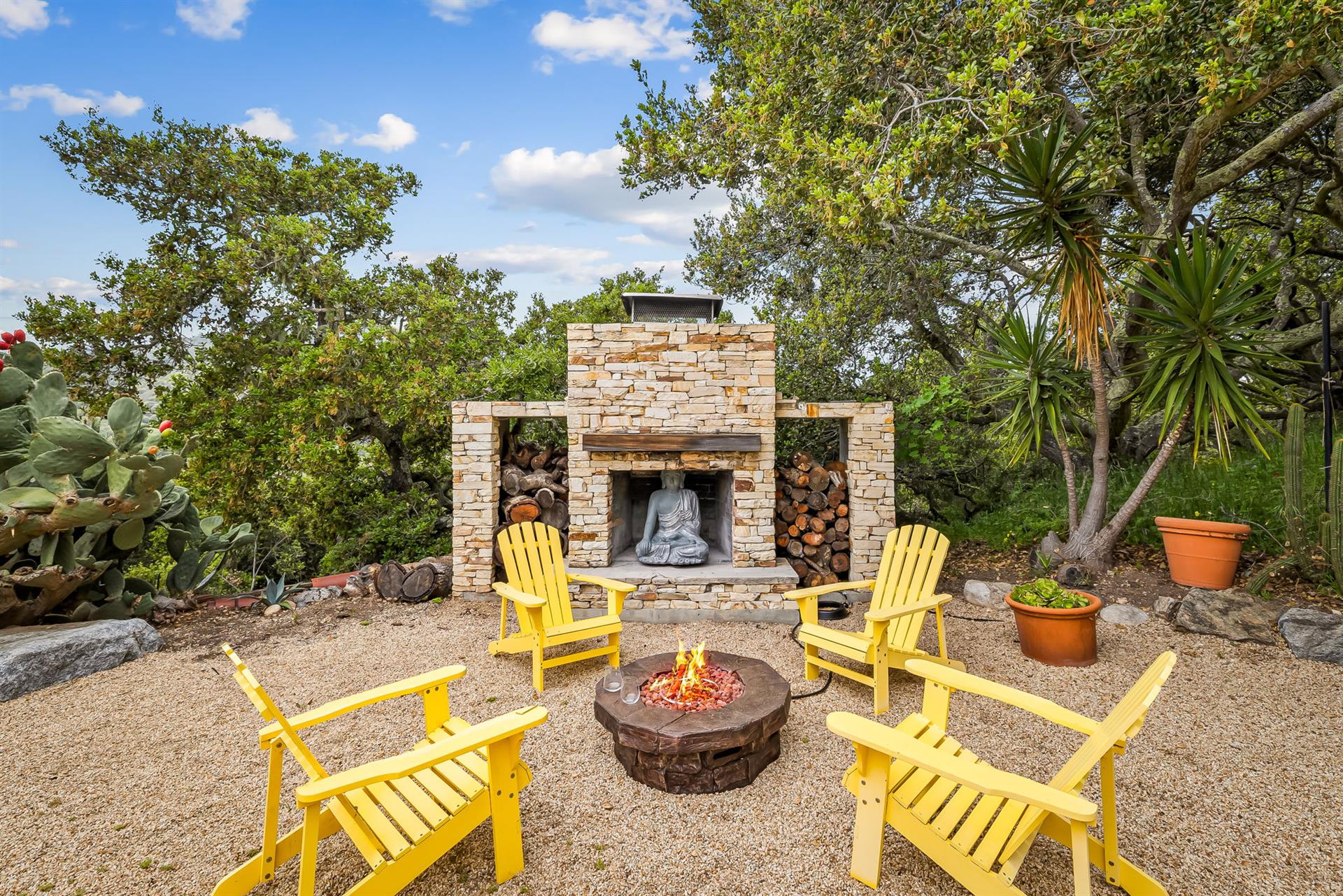 Fire Pit Area  Smores Anyone