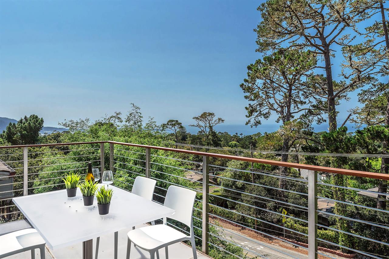 Back Deck with Ocean View  Best Seat in the House