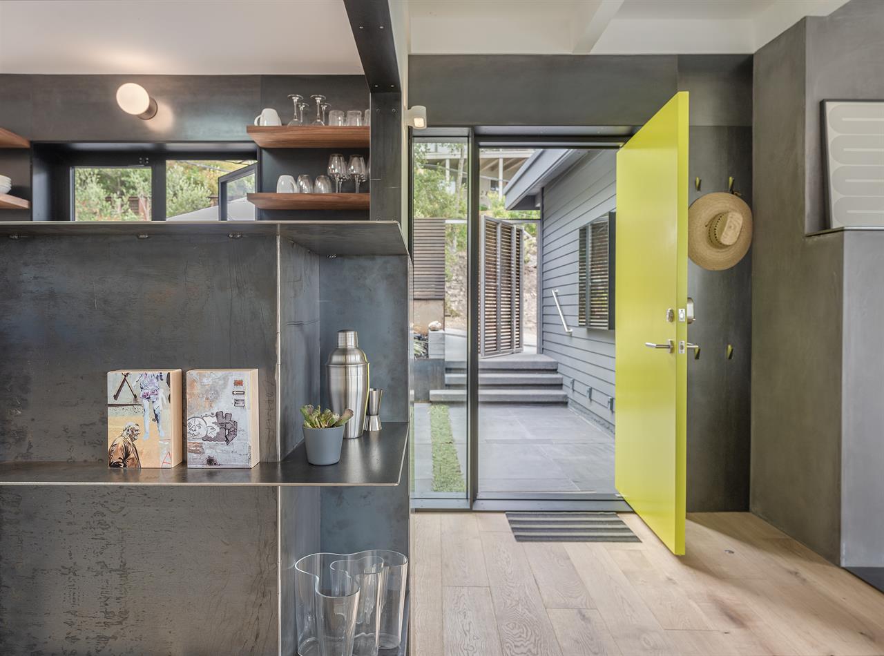 Entry Foyer and the Front Courtyard Beyond