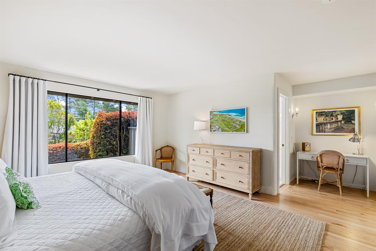 Primary Suite also has a TV and a Desk