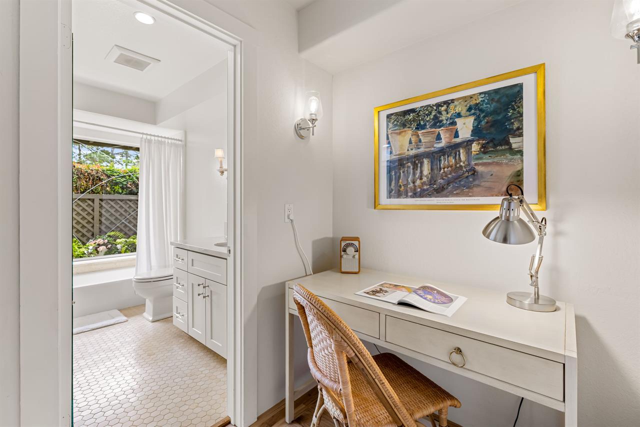 Primary Suite Desk and View of the EnSuite Bath
