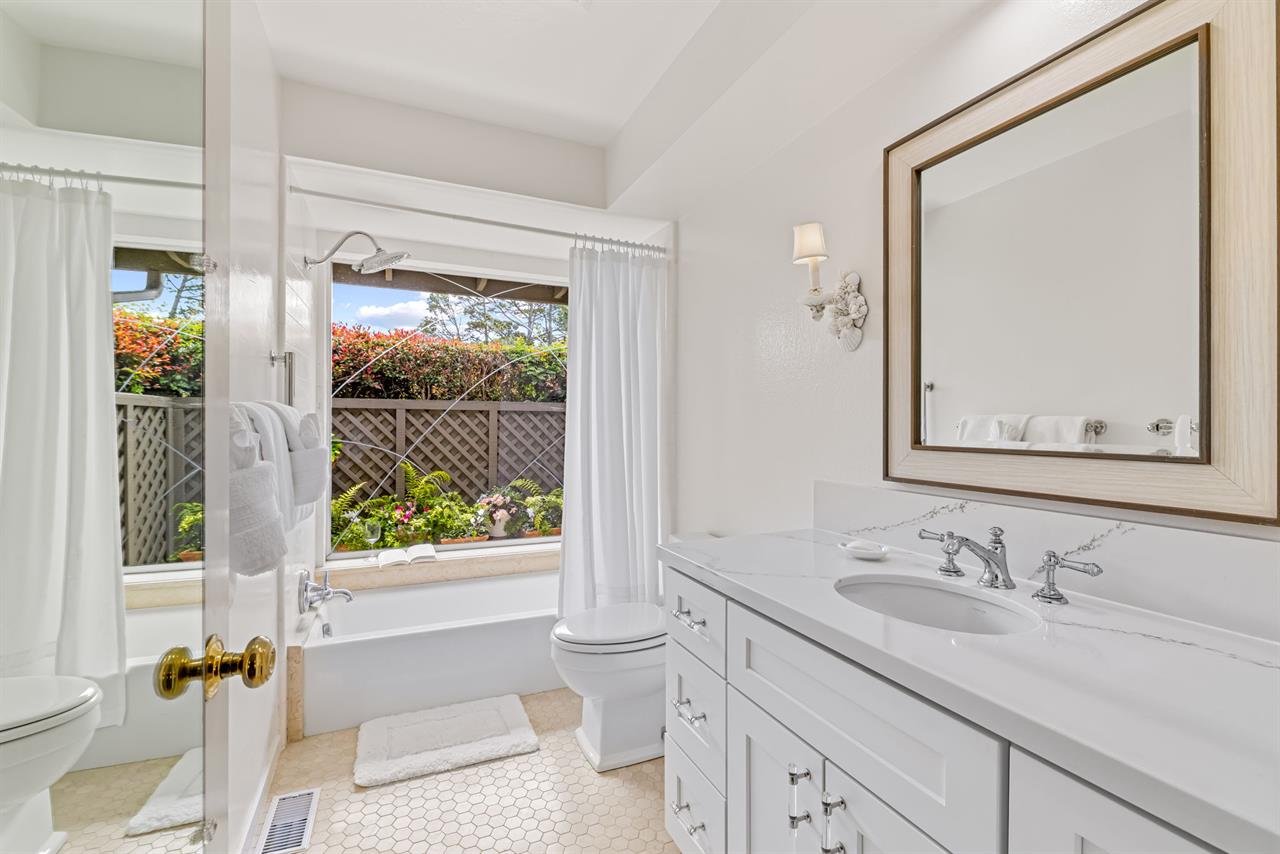EnSuite Bath with Shower Over Tub for the Primary Suite