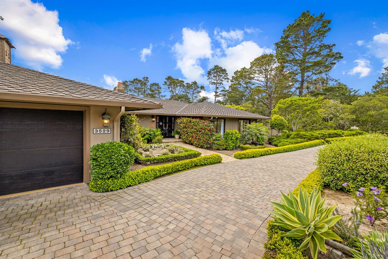 Paver Driveway with Parking for Three  Cars