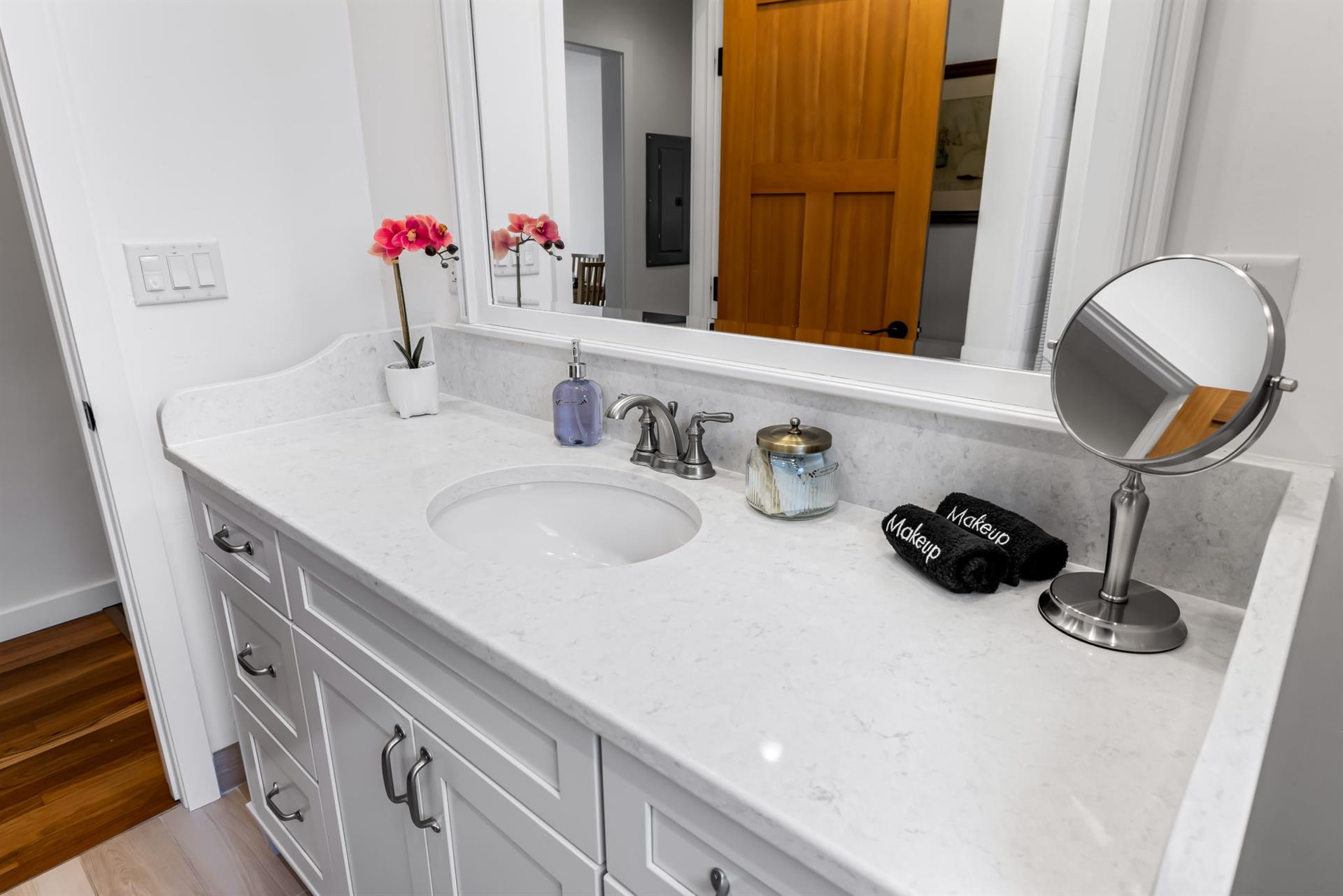 Bathroom 2 has a Shower Over Tub Combo