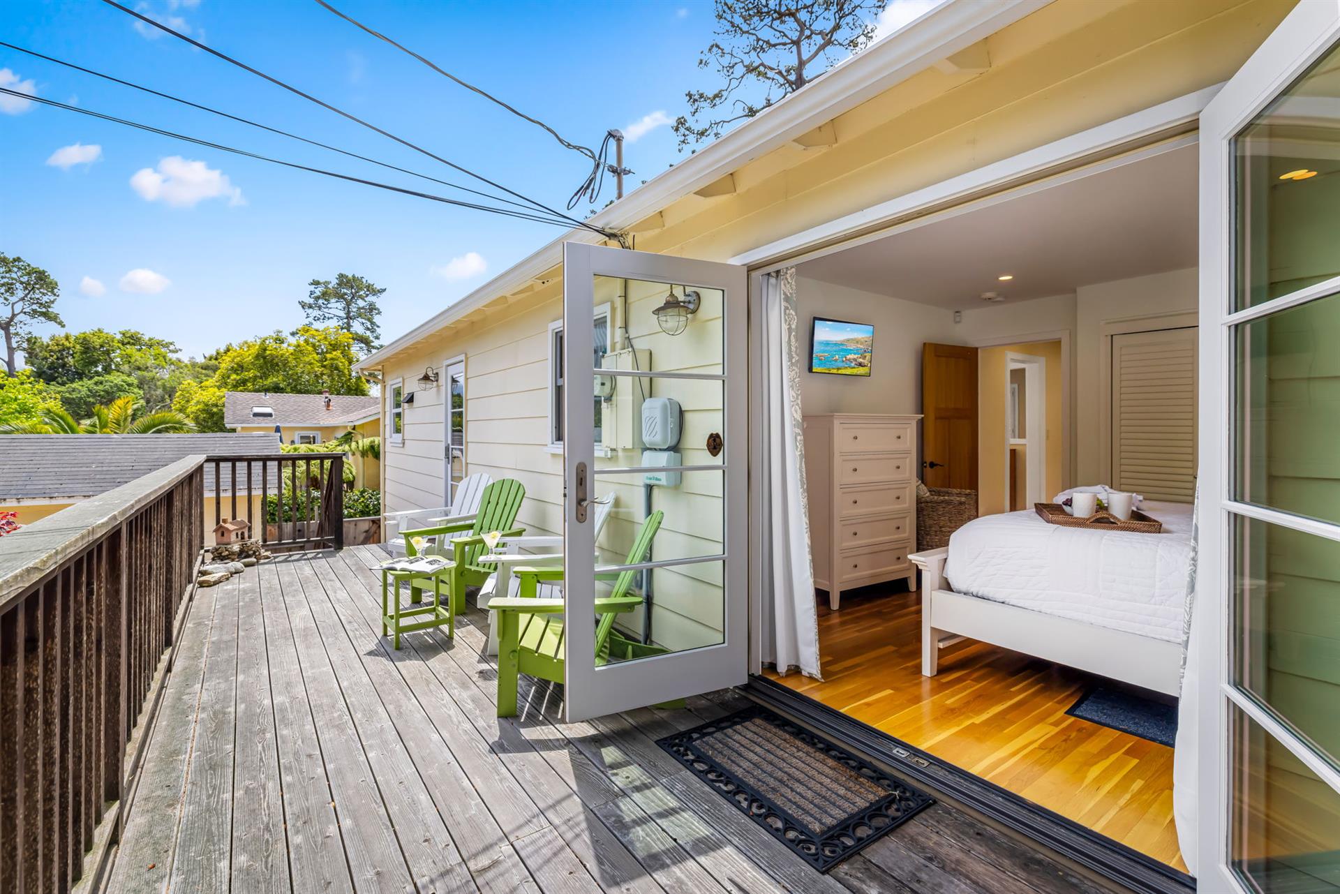 Deck Overlooking the Backyard is Adjacent to Bedroom 1