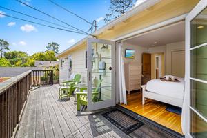 Deck Overlooking the Backyard is Adjacent to Bedroom 1