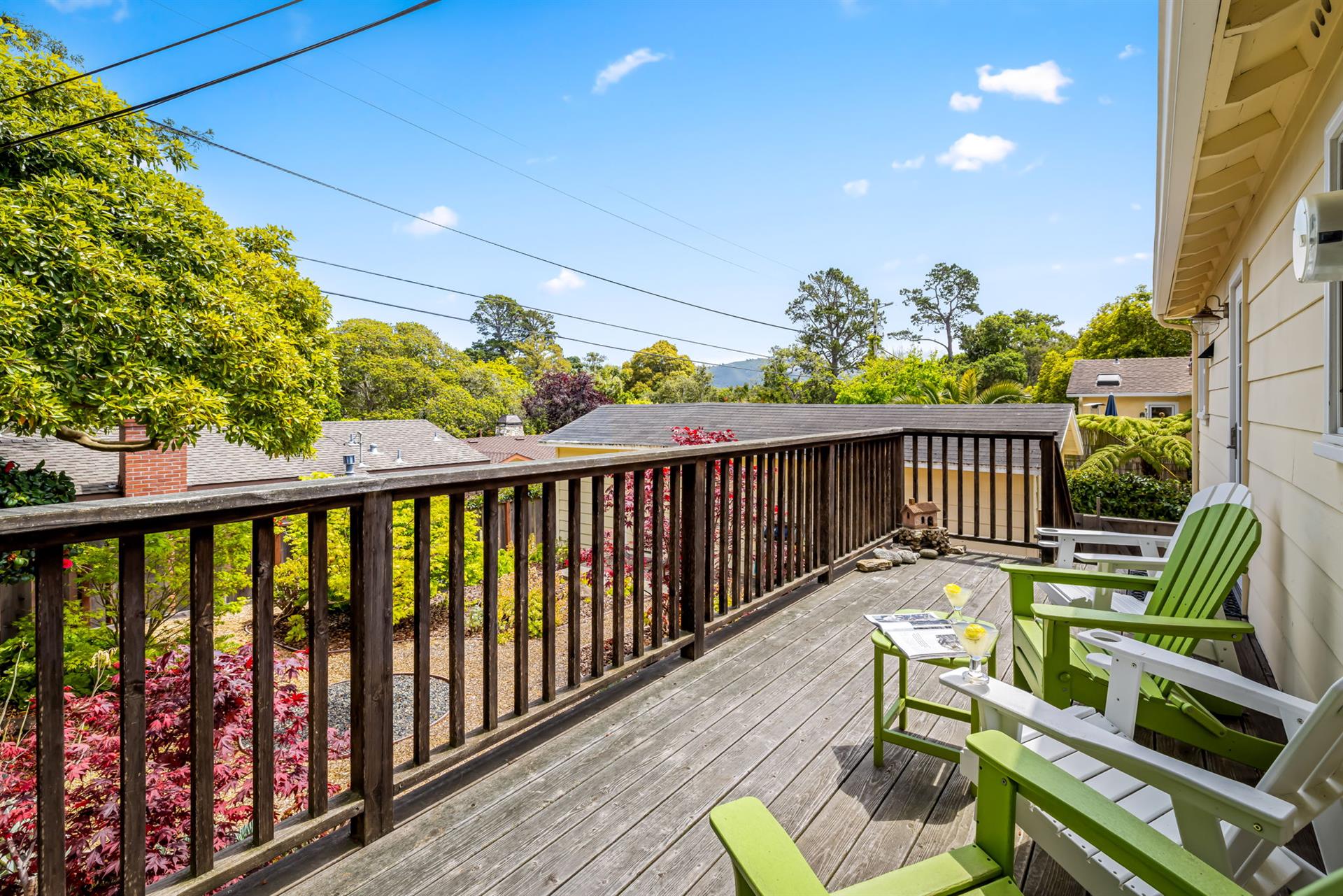 Deck Overlooking the Backyard