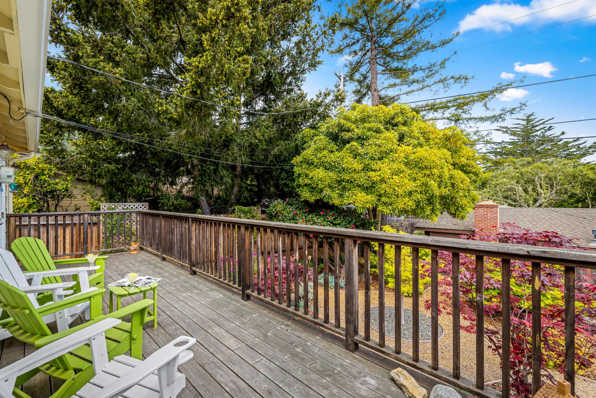 Deck Overlooking the Backyard