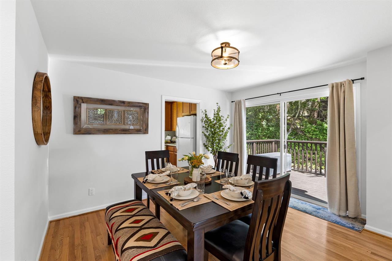Dining Area has Access to the Outdoor Dining Deck