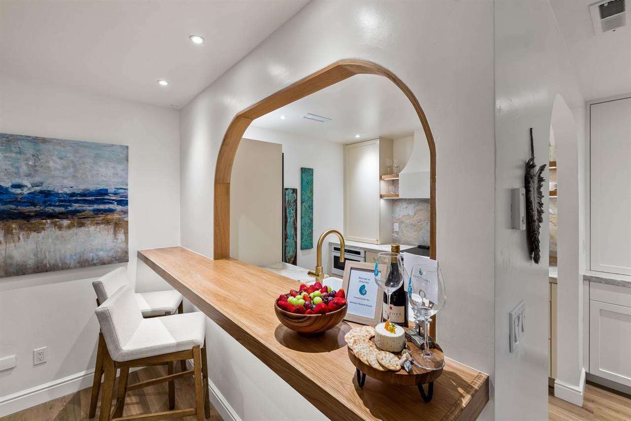 Bar Seating Next to the Kitchen