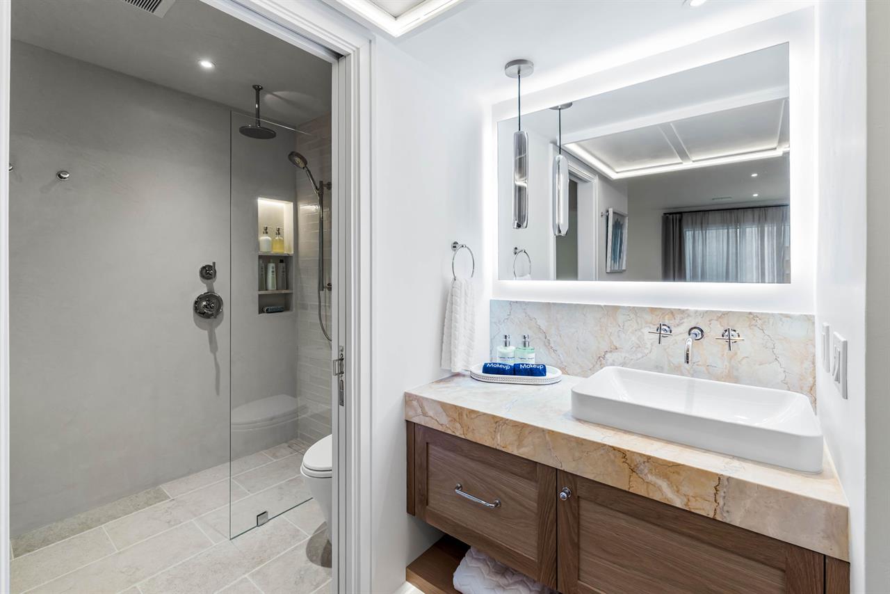 EnSuite Bath for Bedroom 1 has a Shower and Separate Tub