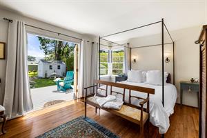 Primary Bedroom with Queen, TV, En Suite Bath, Deck Access