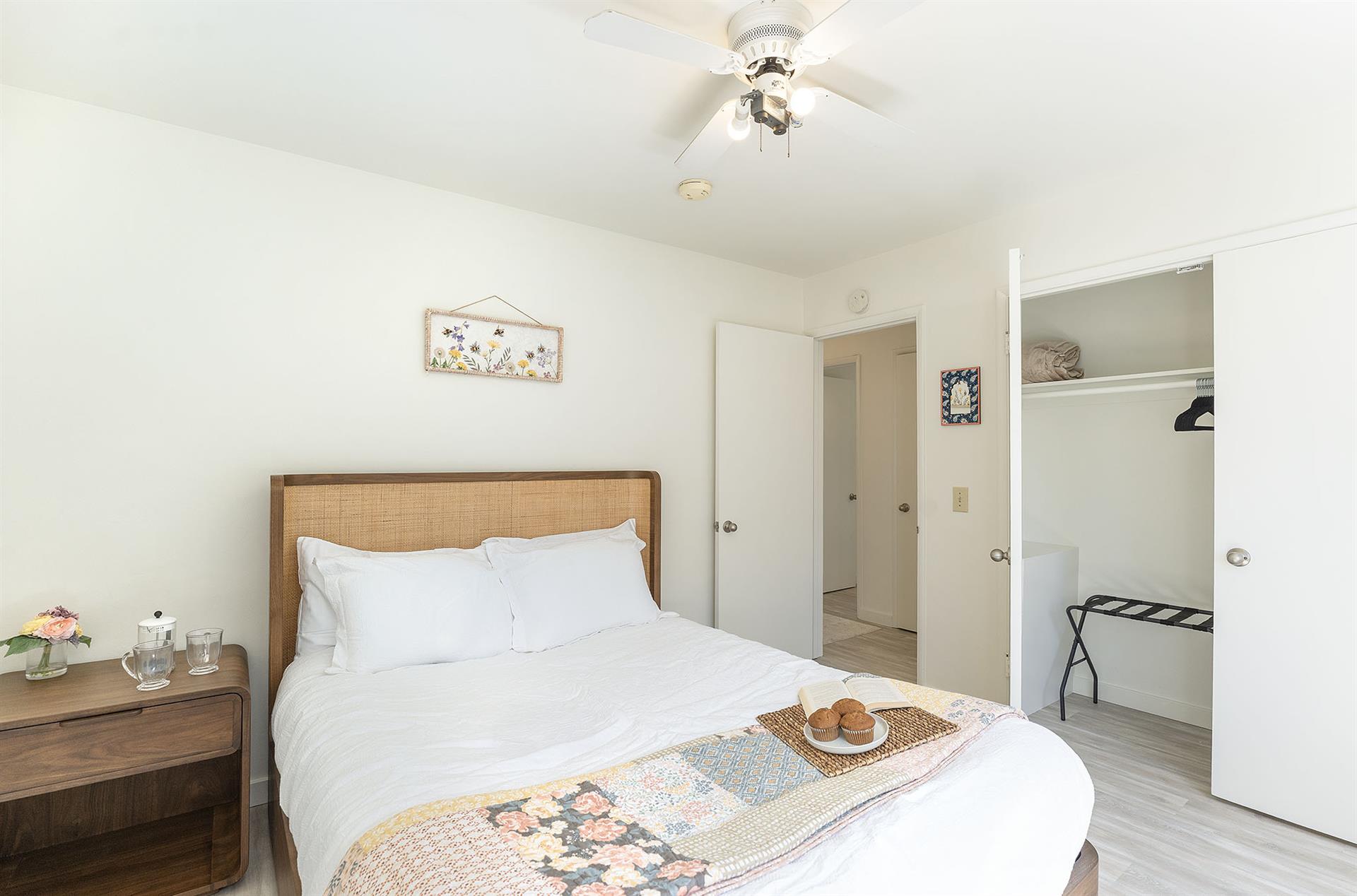 Bedroom 2 has a Queen Bed