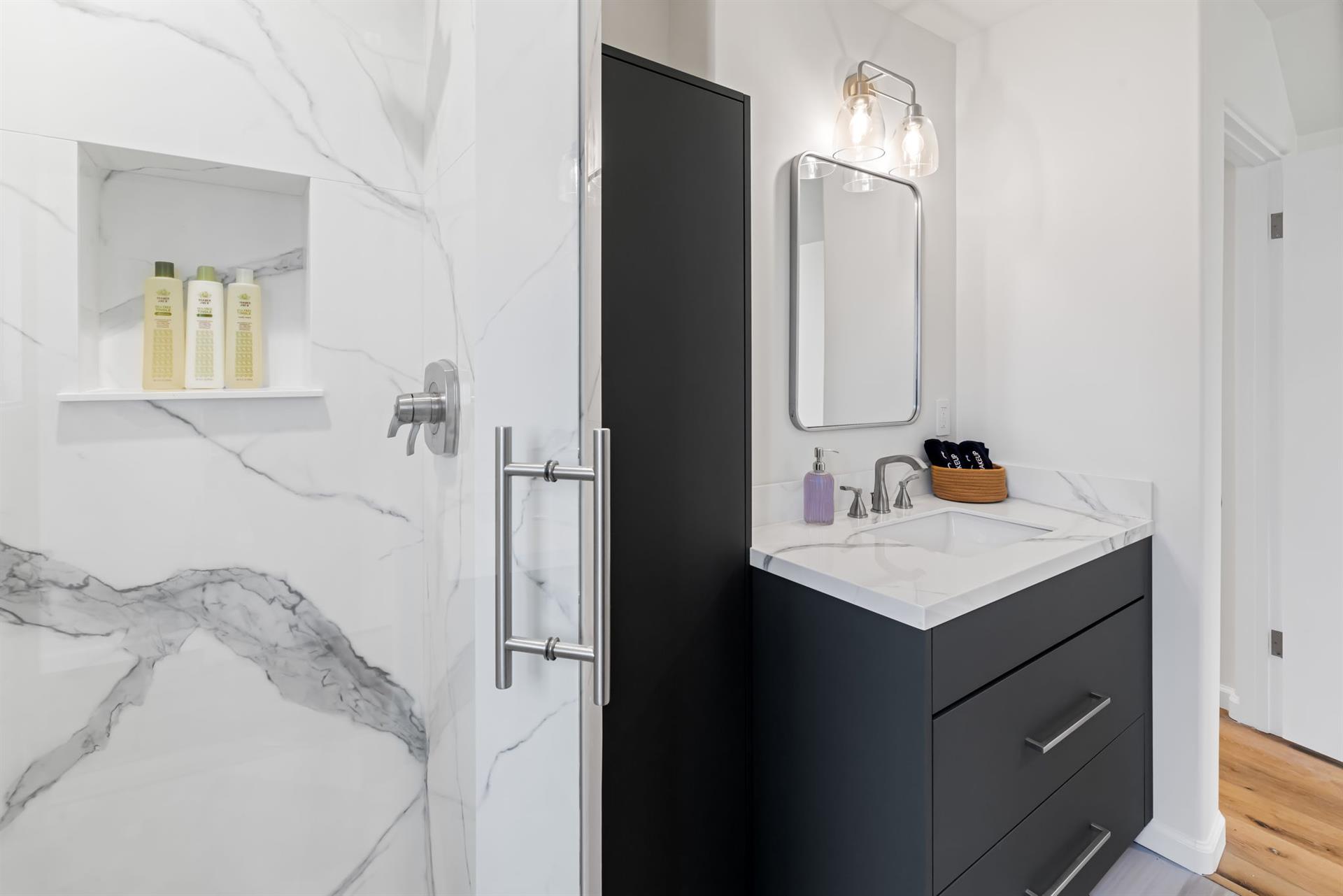 EnSuite Bath with a Shower for Bedroom 2
