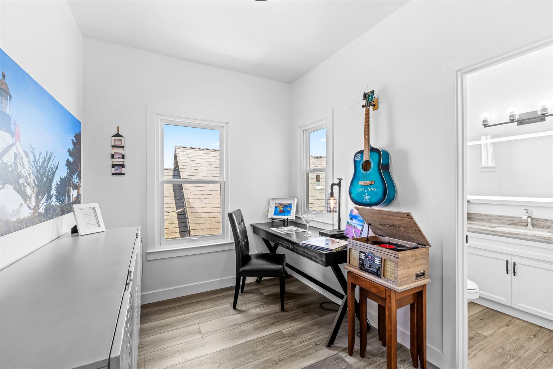 Office Area Next to the Half Bath