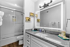 EnSuite Bathroom with a ShowerOverTub for Bedroom 1