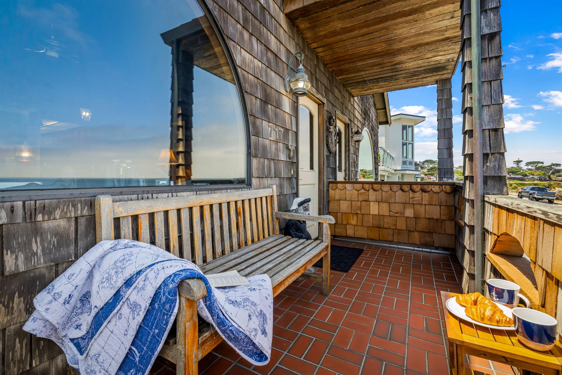 Front Porch has a Panoramic Ocean View