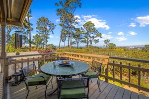 Upper WrapAround Deck has a Distant Ocean View