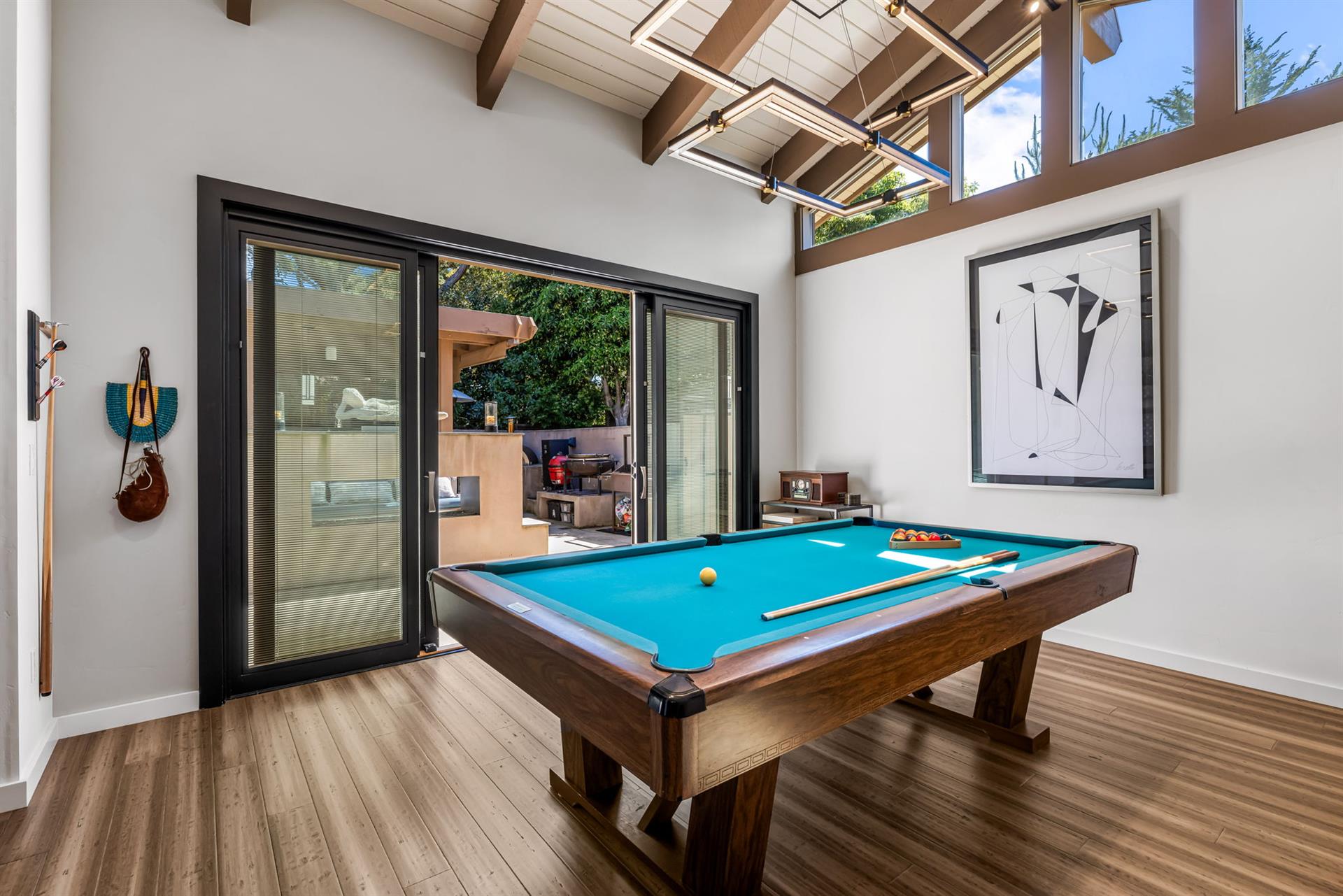 Pool Room, Bar with Fridge, CD Player, Next to the Outdoor Kitch