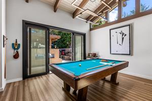 Pool Room, Bar with Fridge, CD Player, Next to the Outdoor Kitch