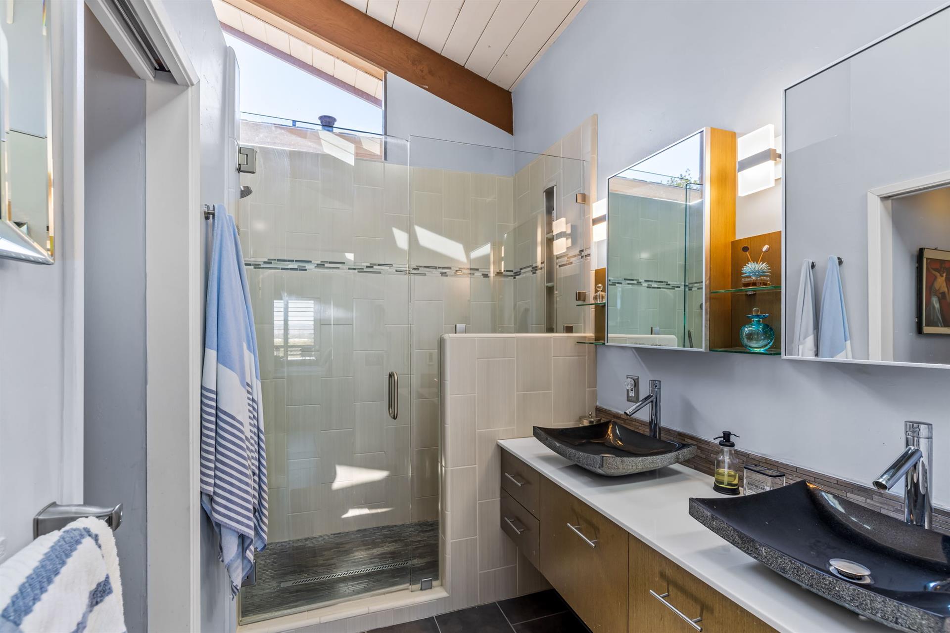 EnSuite Bath with Shower for Bedroom 1  Primary Suite Cielo