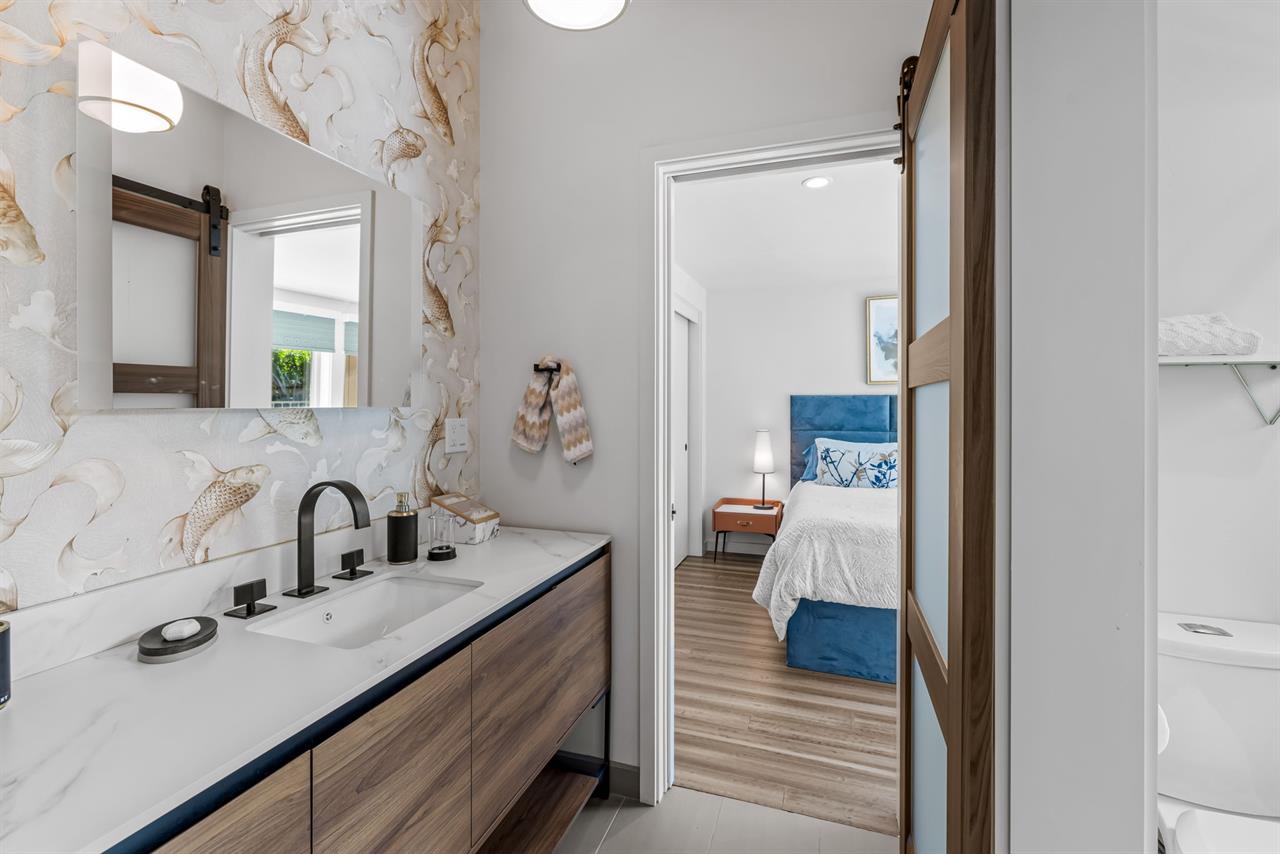 Jack and Jill Bath Between Bedrooms 3 and 4 has a Shower