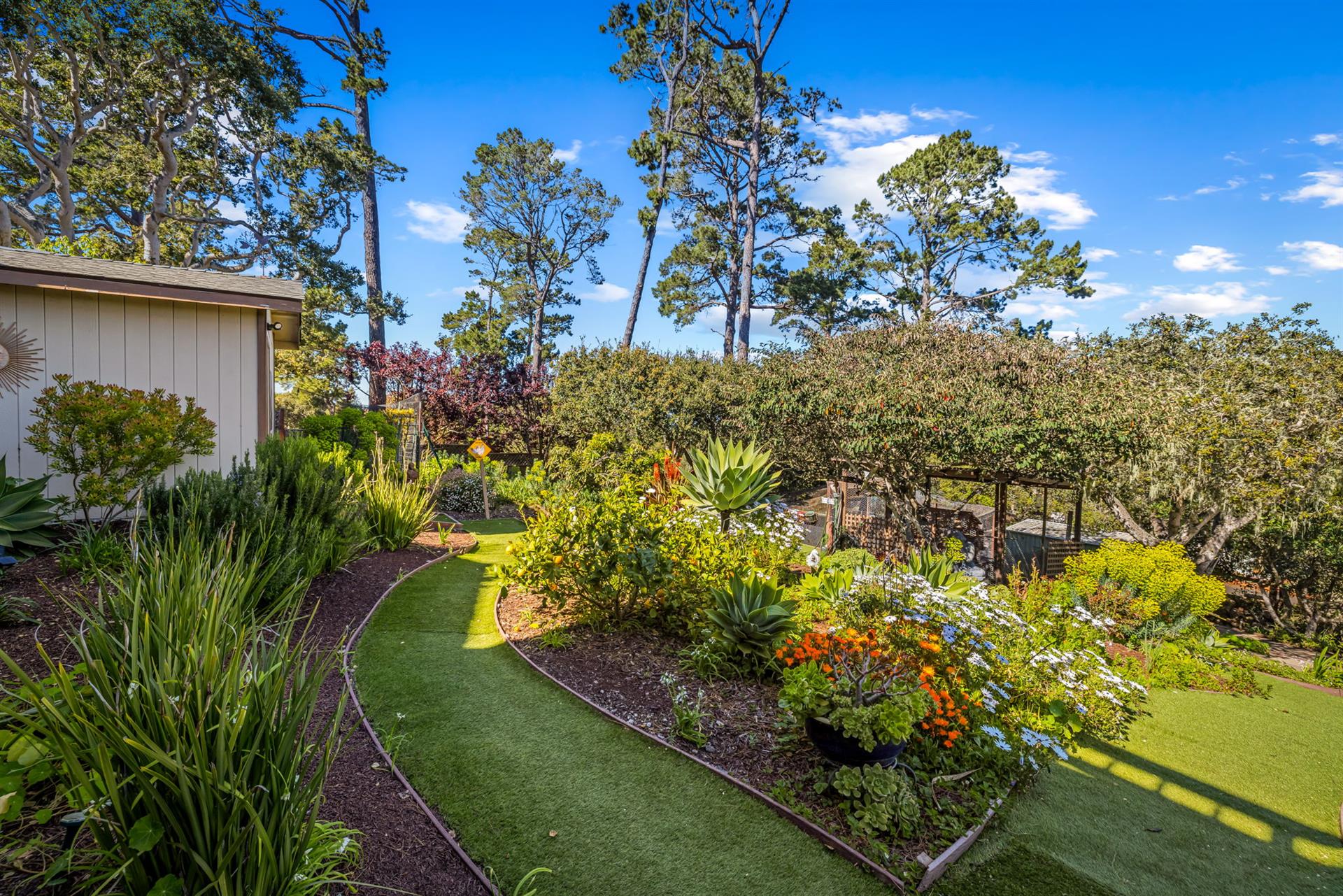 Beautiful Gardens on TwoThirds of an Acre  Backyard is Fenced