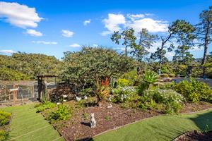 Beautiful Garden Areas in the Fenced Backyard