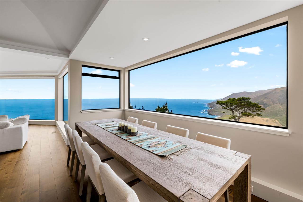 Dining Area has Breathtaking Big Sur Views