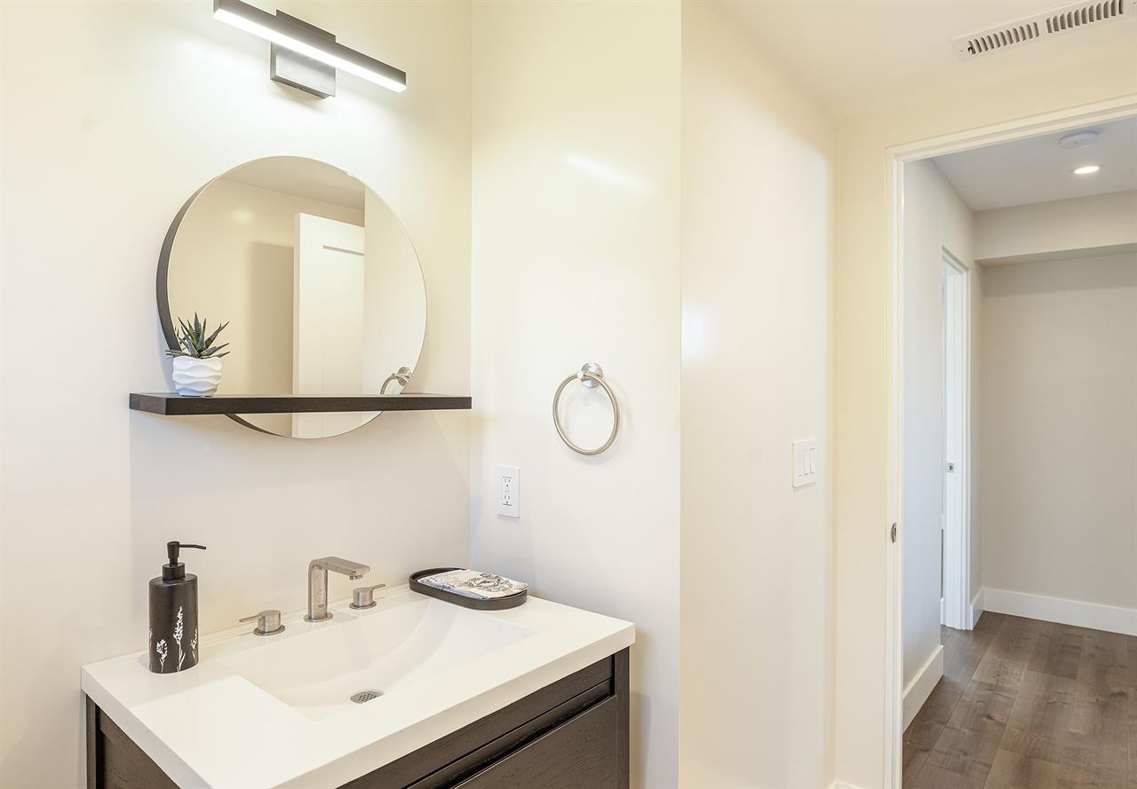Powder Room  Half Bath Near the Family Room