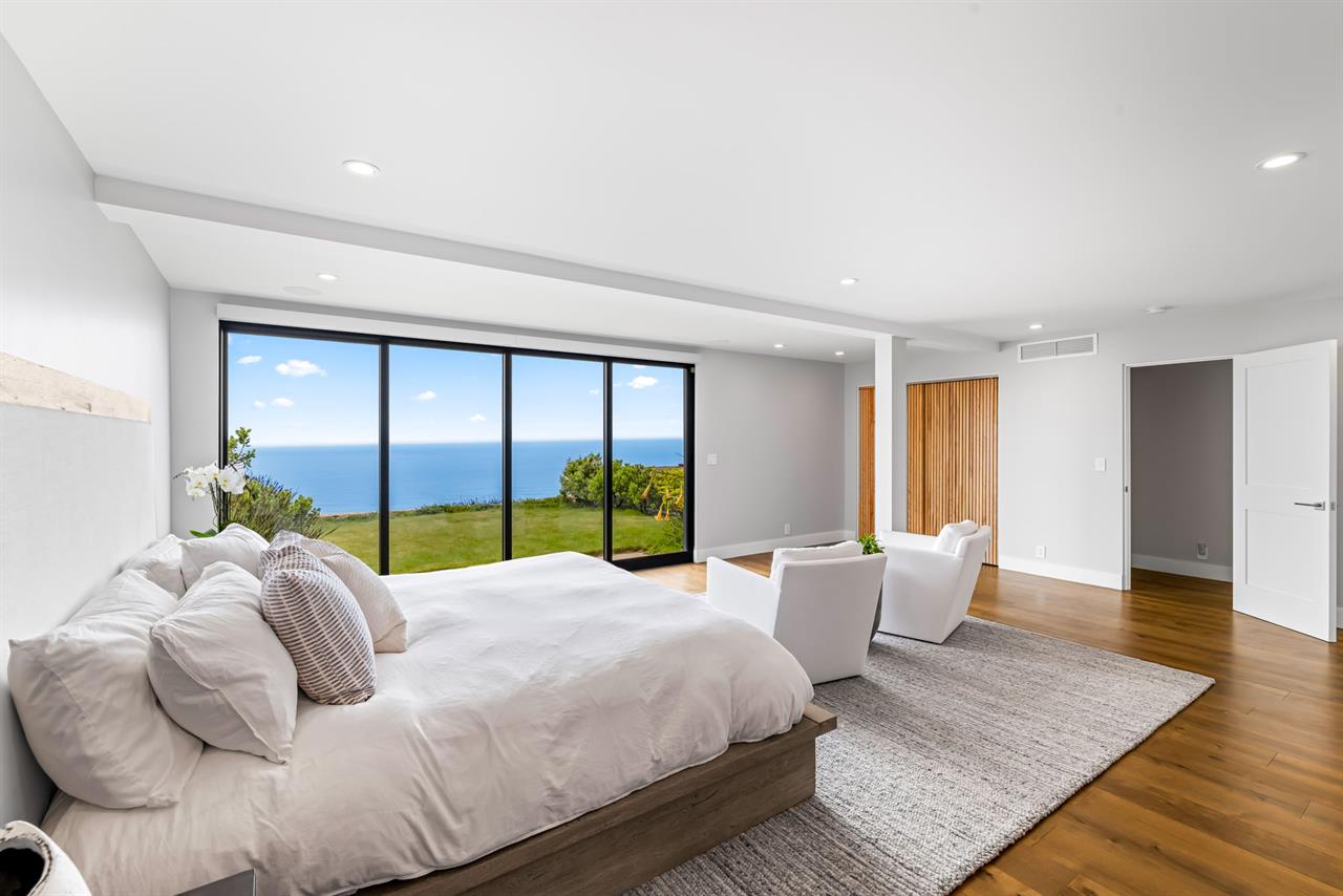 Upstairs Bedroom 1  King Bed, EnSuite Bath, Ocean Views