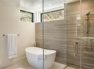 En Suite Bathroom for Bedroom 2  Tub and Separate Shower