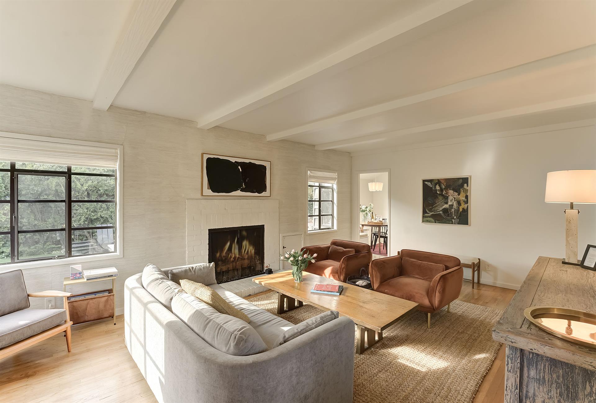 Living Room with Gas Fireplace